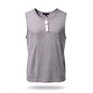 Ann Taylor Heathered lavender purple knit Sleeveless Top NWT size XL